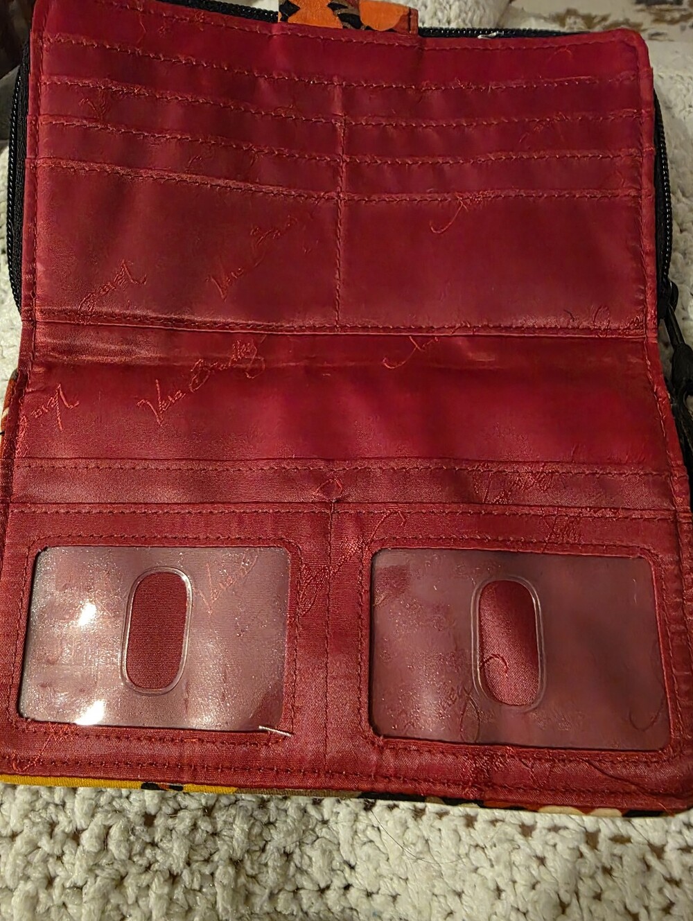 Vera Bradley "Bittersweat" Quilted Zip Wallet - Picture 2 of 6